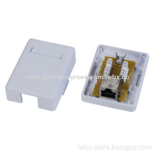 Cat.6 FTP Rj45 Surface Jack 1 Port